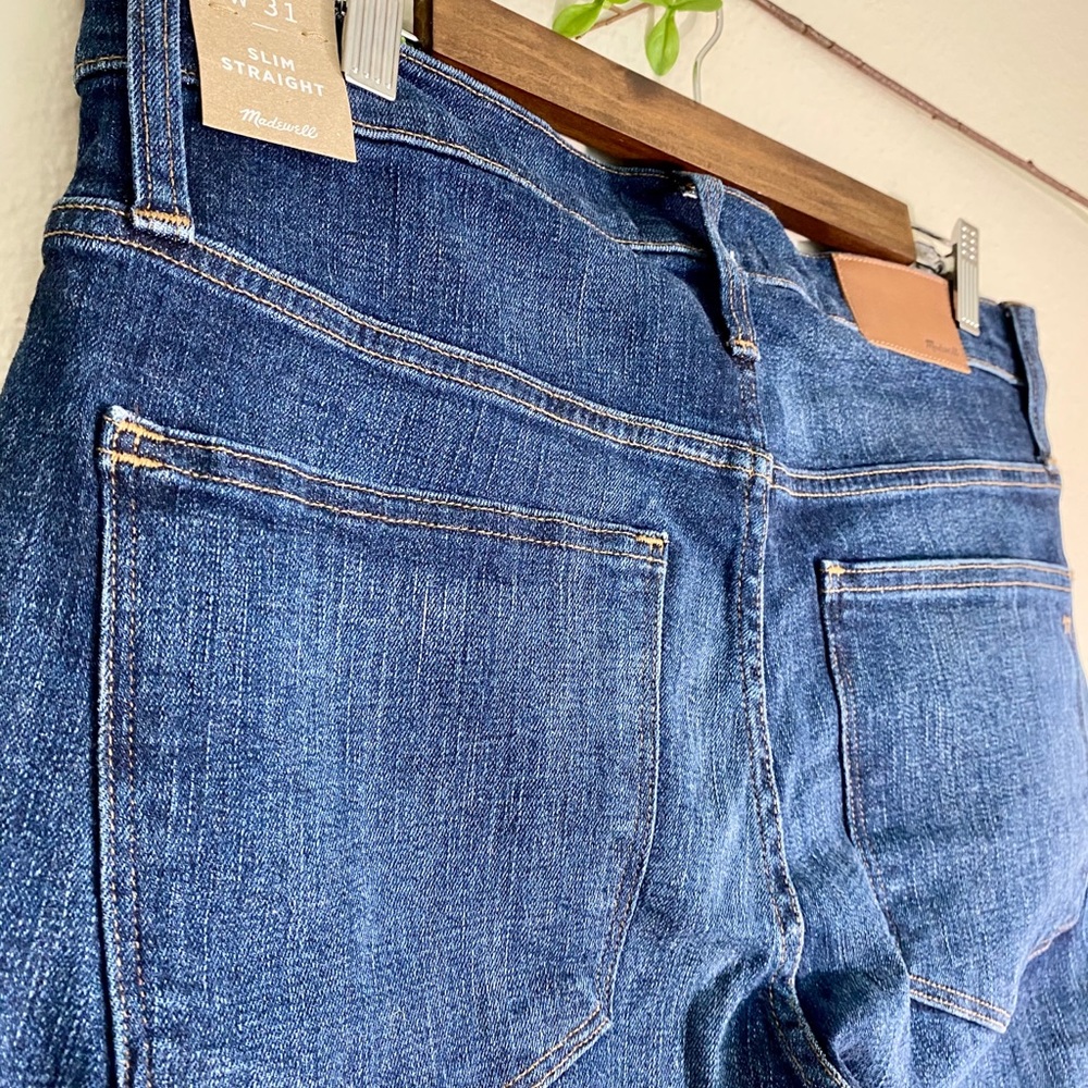 NWT Madewell Slim Straight Jeans | Size 31 - Picture 9 of 9